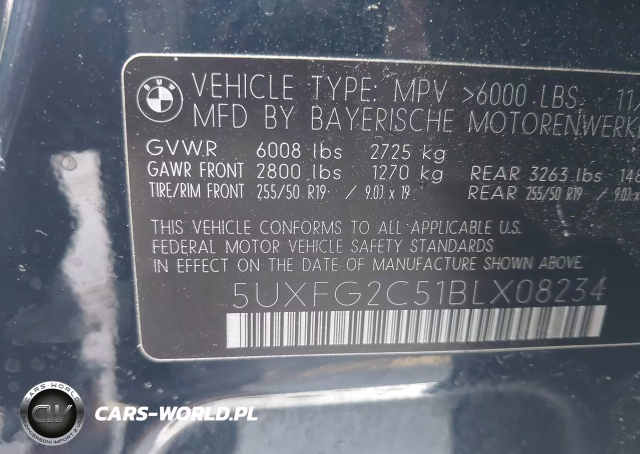 2011 BMW X6 xDrive35I VIN:5UXFG2C51BLX08234 - 9