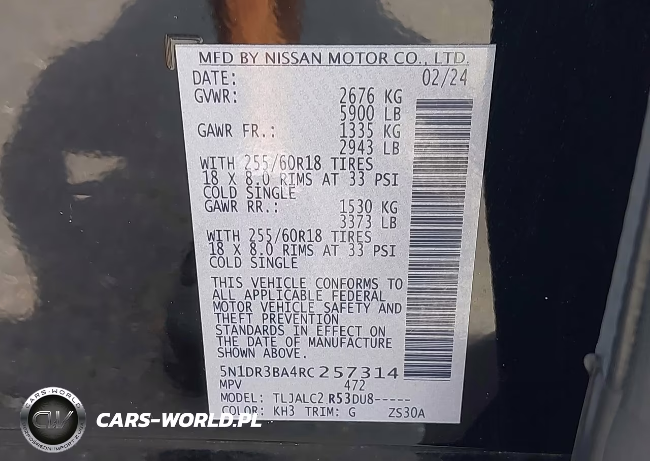 2024 Nissan Pathfinder Sv Fwd VIN:5N1DR3BA4RC257314 - 9