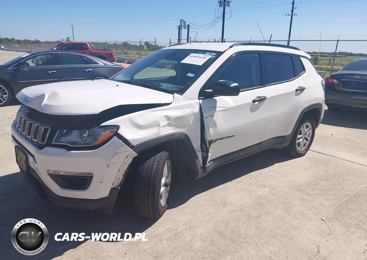 2018 Jeep Compass Sport Fwd VIN:3C4NJCAB2JT437488 - 2