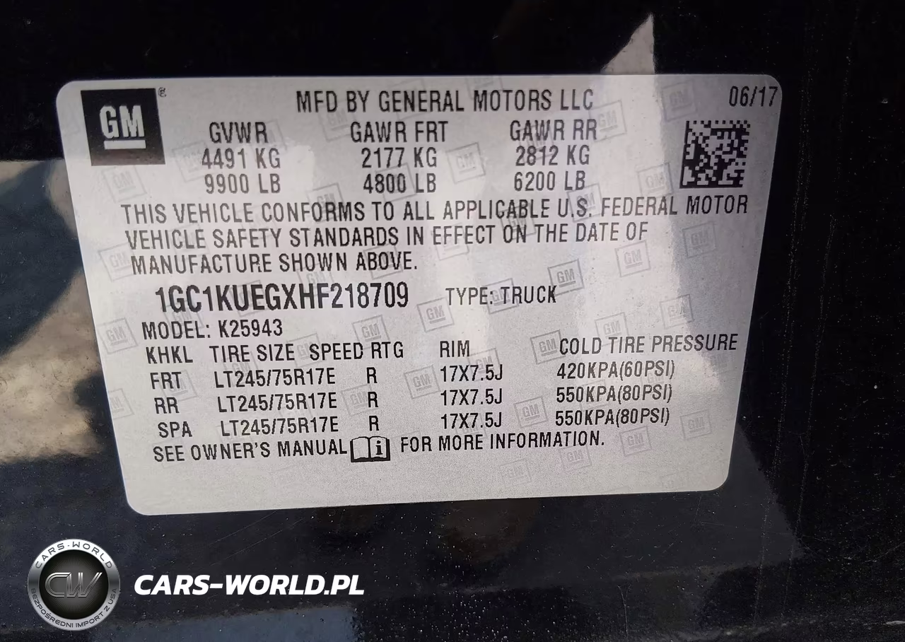 2017 Chevrolet Silverado 2500Hd Work Truck VIN:1GC1KUEGXHF218709 - 9