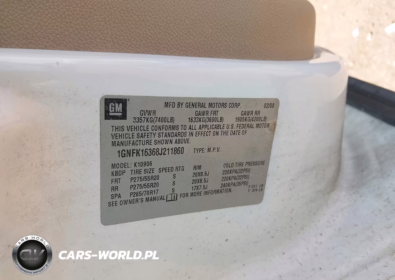 2008 Chevrolet Suburban 1500 Ltz VIN:1GNFK16368J211860 - 9