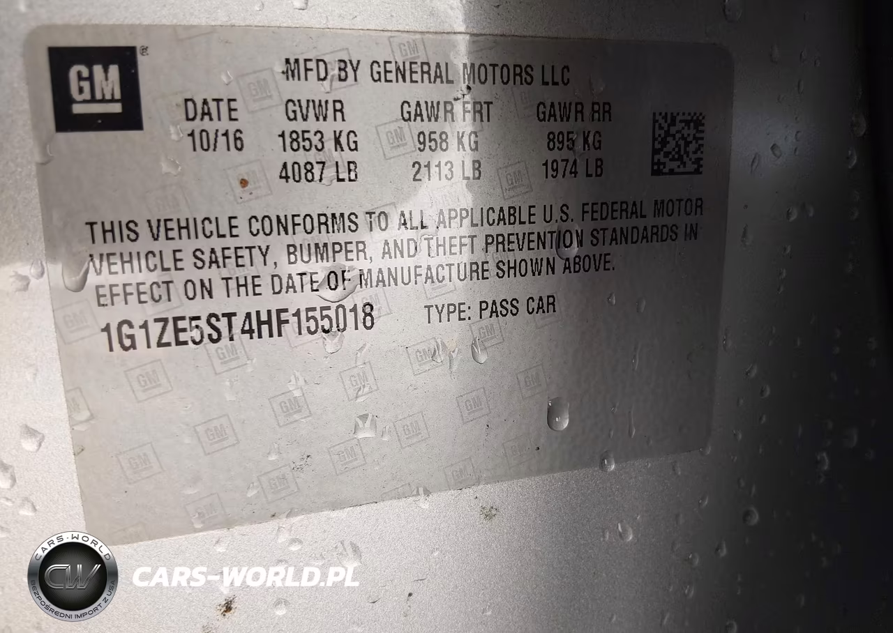 2017 Chevrolet Malibu 1Lt VIN:1G1ZE5ST4HF155018 - 9