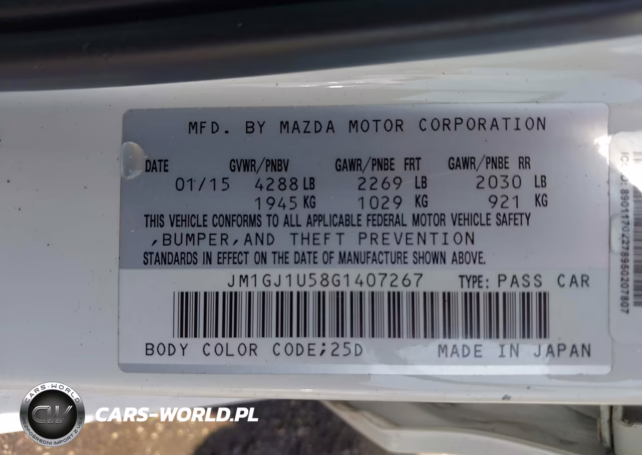 2016 Mazda Mazda6 I Sport VIN:JM1GJ1U58G1407267 - 9