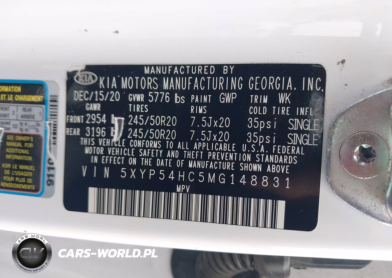 2021 Kia Telluride Sx VIN:5XYP54HC5MG148831 - 9
