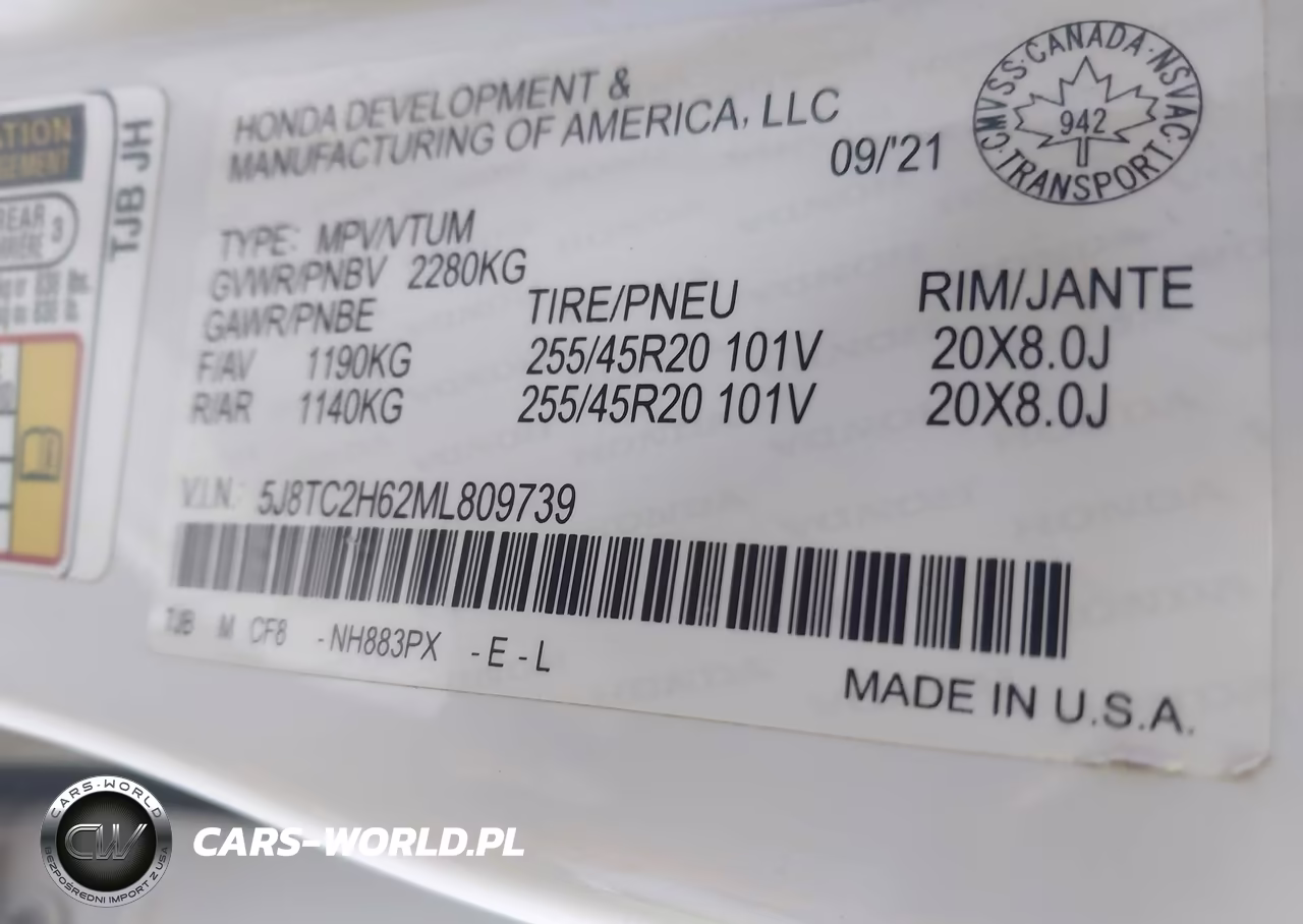 2021 Acura Rdx A-Spec Package VIN:5J8TC2H62ML809739 - 9