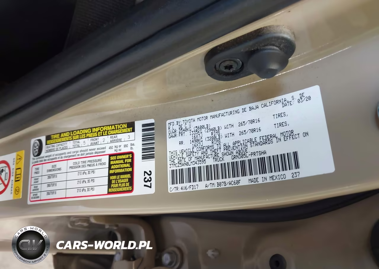 2020 Toyota Tacoma Trd Off-Road VIN:3TMCZ5AN0LM343595 - 9