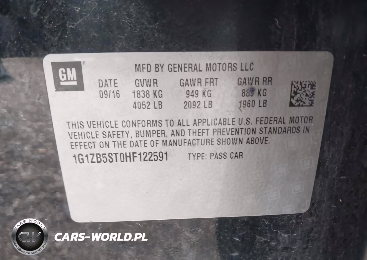 2017 Chevrolet Malibu Ls VIN:1G1ZB5ST0HF122591 - 9