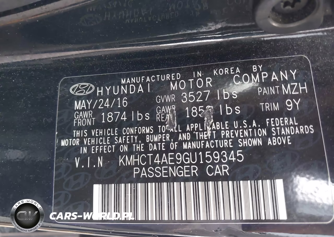 2016 Hyundai Accent Se VIN:KMHCT4AE9GU159345 - 9