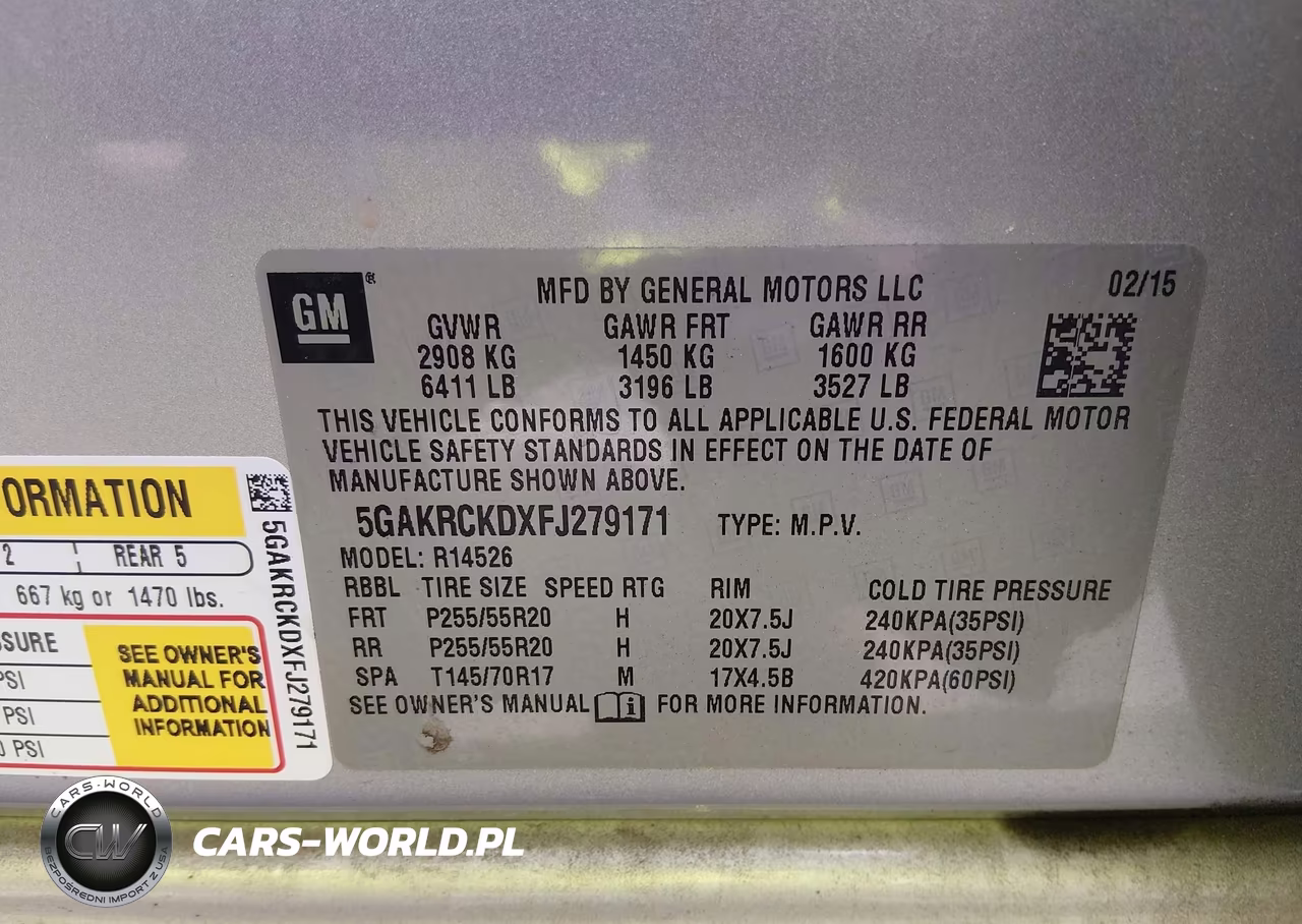 2015 Buick Enclave Premium VIN:5GAKRCKDXFJ279171 - 9