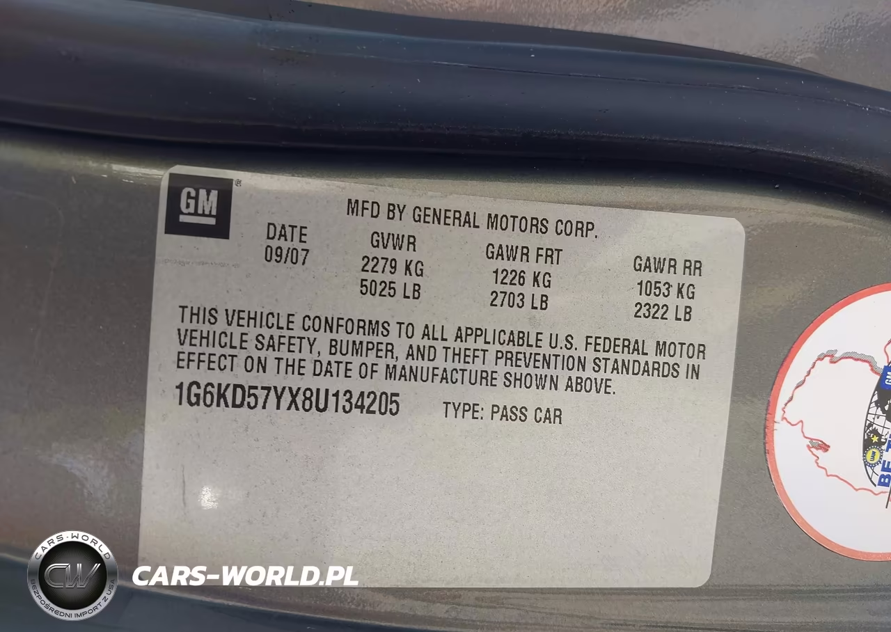 2008 Cadillac Dts 1Sc VIN:1G6KD57YX8U134205 - 9