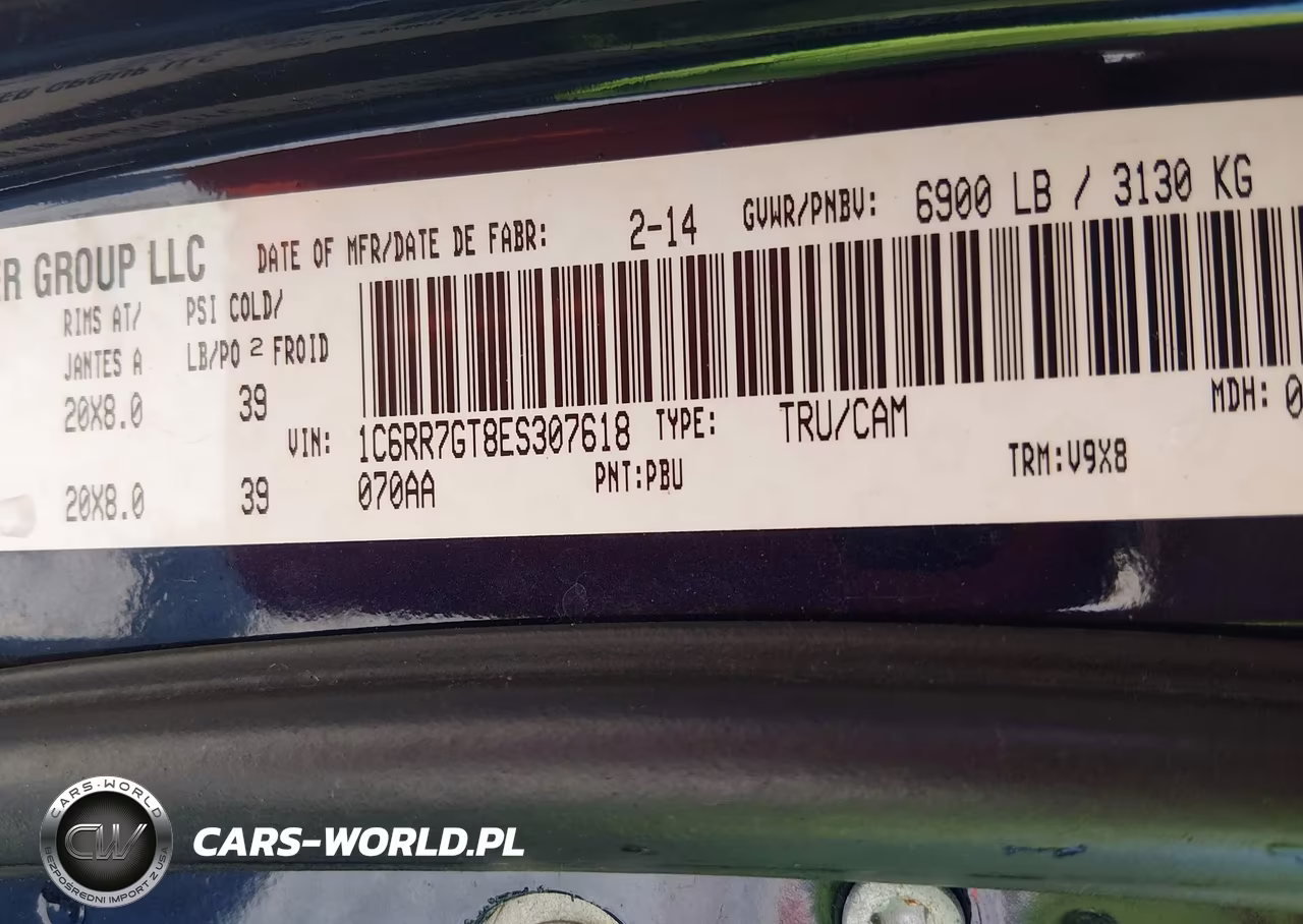 2014 Ram 1500 Slt VIN:1C6RR7GT8ES307618 - 9