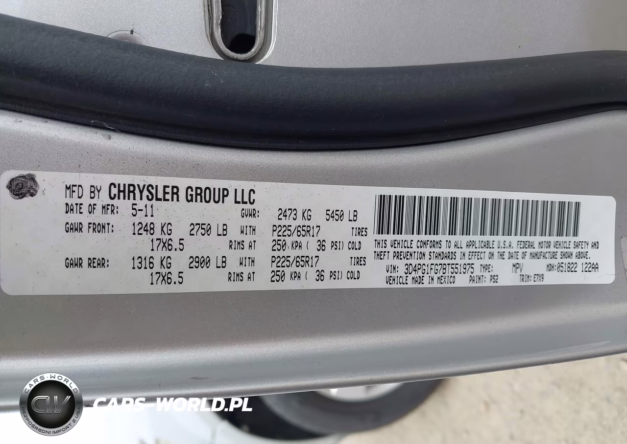 2011 Dodge Journey Mainstreet VIN:3D4PG1FG7BT551975 - 9