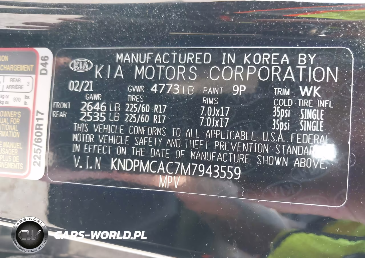 2021 Kia Sportage Lx VIN:KNDPMCAC7M7943559 - 9