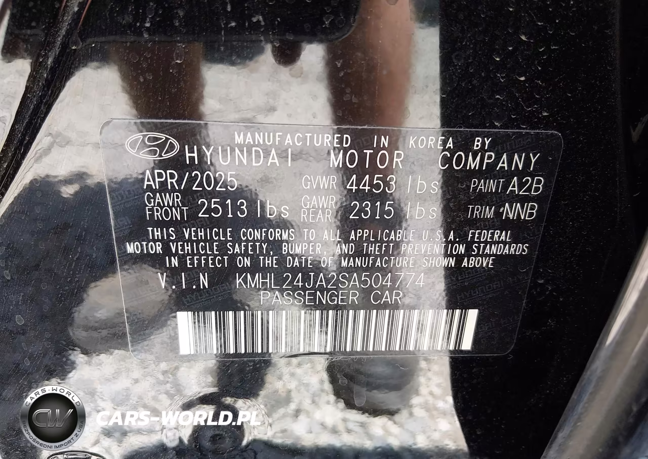 2025 Hyundai Sonata Se VIN:KMHL24JA2SA504774 - 9
