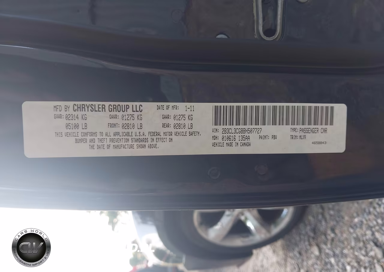2011 Dodge Charger VIN:2B3CL3CG8BH507727 - 9