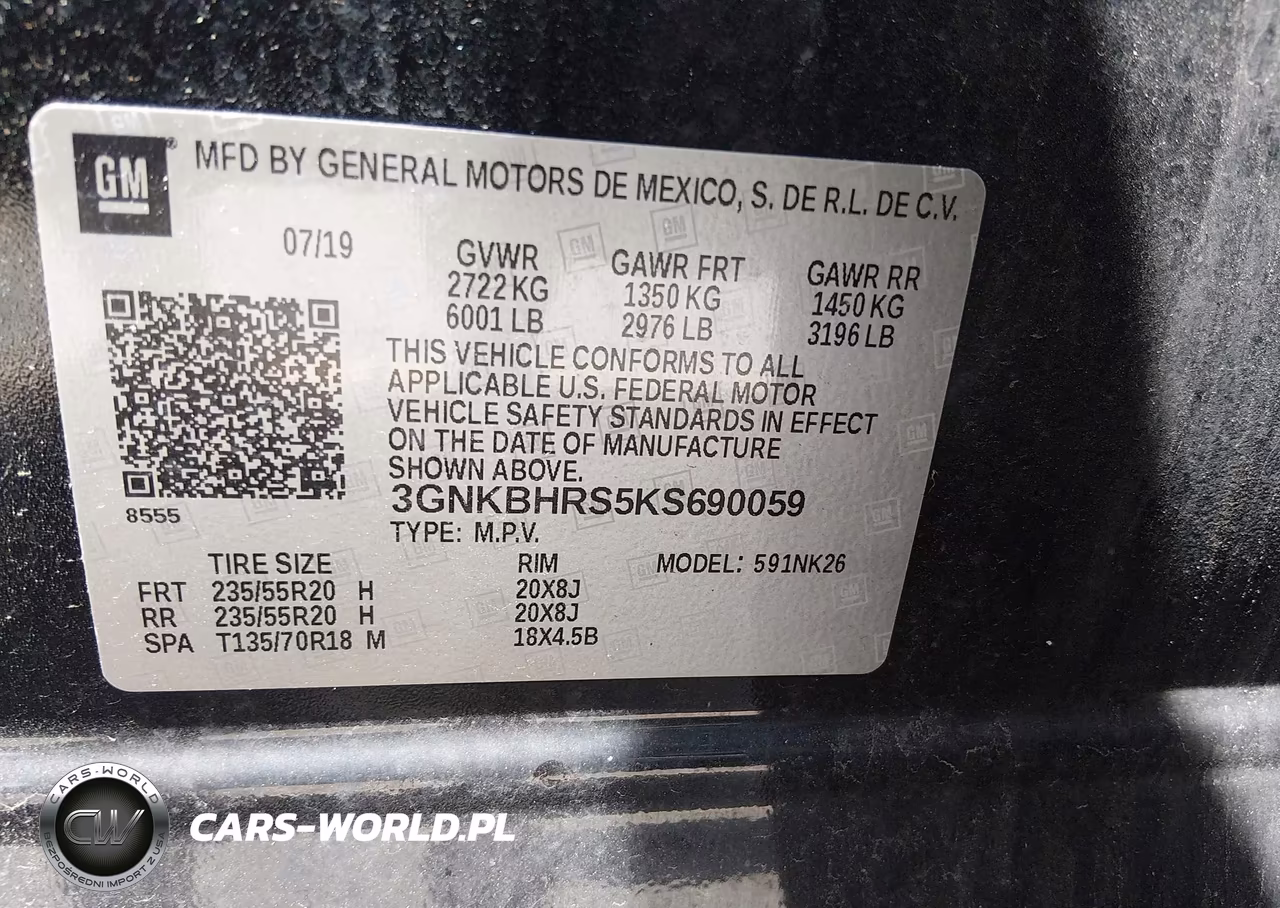 2019 Chevrolet Blazer VIN:3GNKBHRS5KS690059 - 9