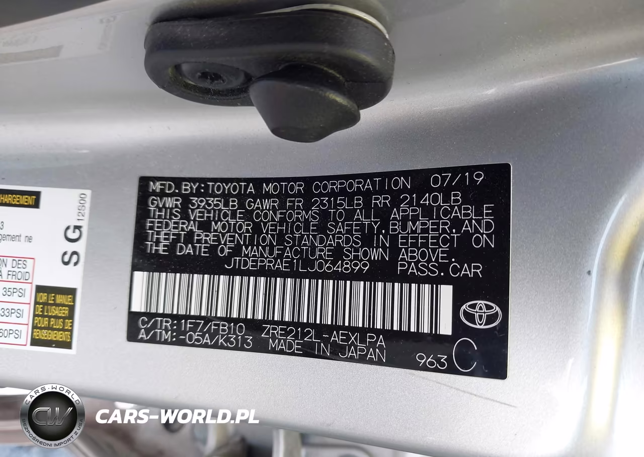2020 Toyota Corolla Le VIN:JTDEPRAE1LJ064899 - 9