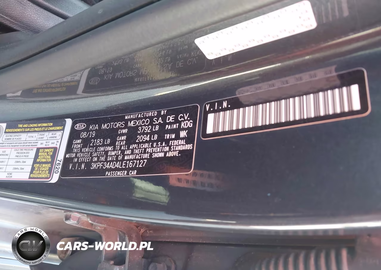 2020 Kia Forte Gt-Line VIN:3KPF34AD4LE167127 - 9