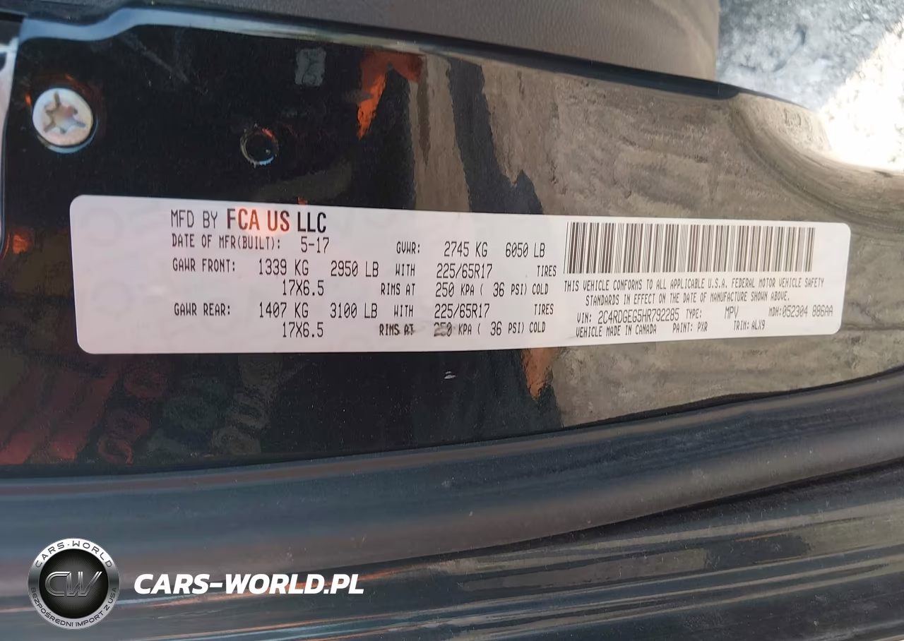 2017 Dodge Grand Caravan Gt VIN:2C4RDGEG5HR792285 - 9