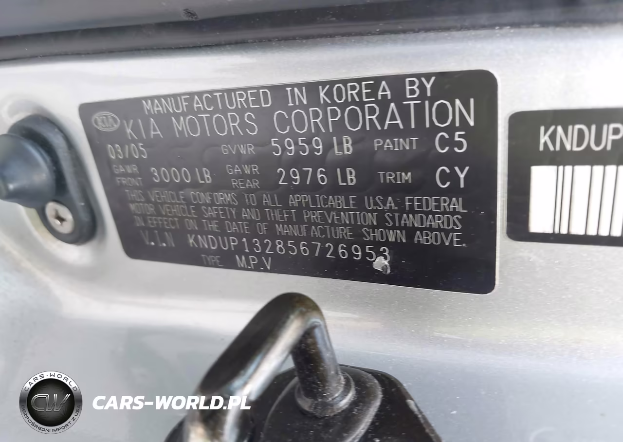 2005 Kia Sedona Ex-Lx VIN:KNDUP132856726953 - 9