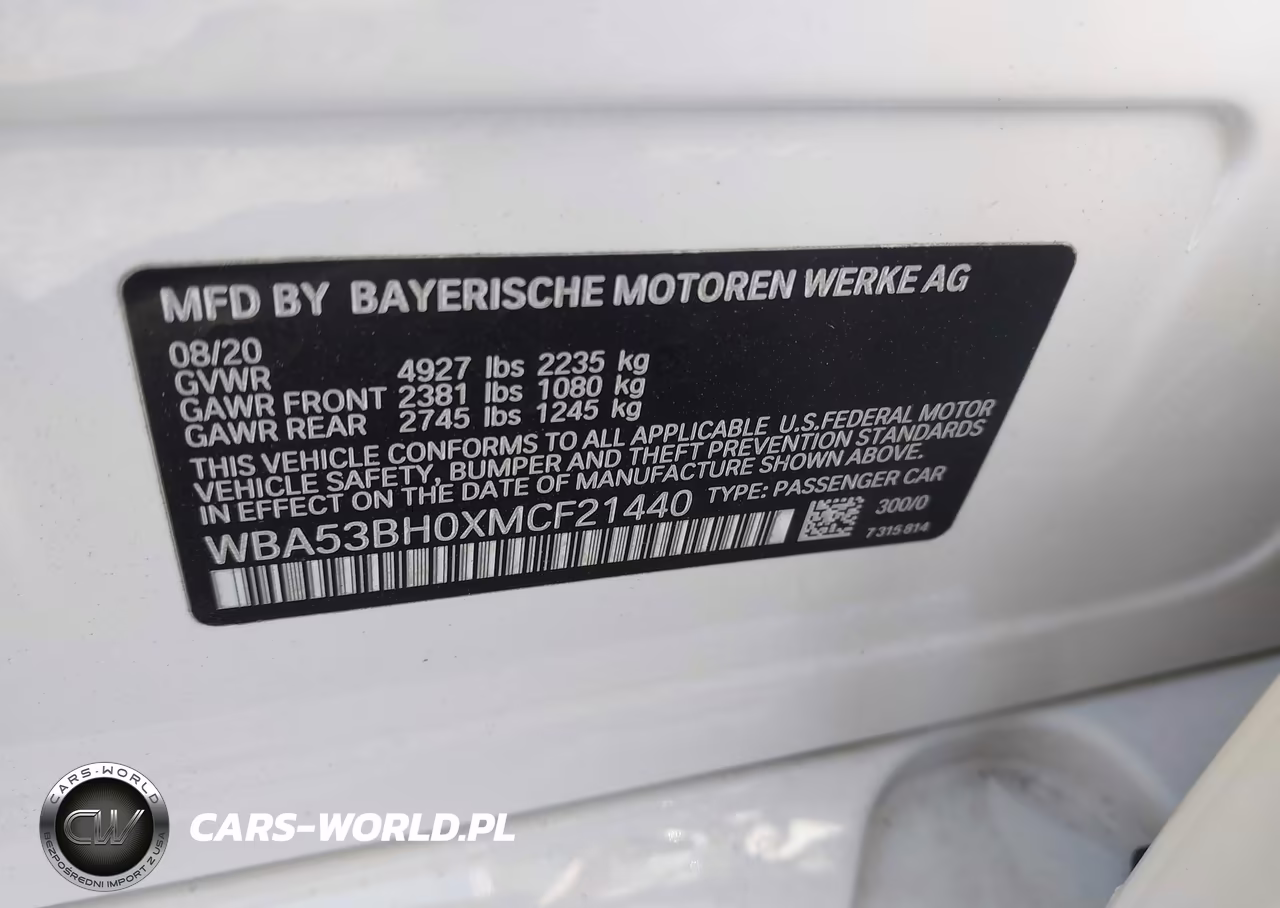 2021 BMW 530I VIN:WBA53BH0XMCF21440 - 9