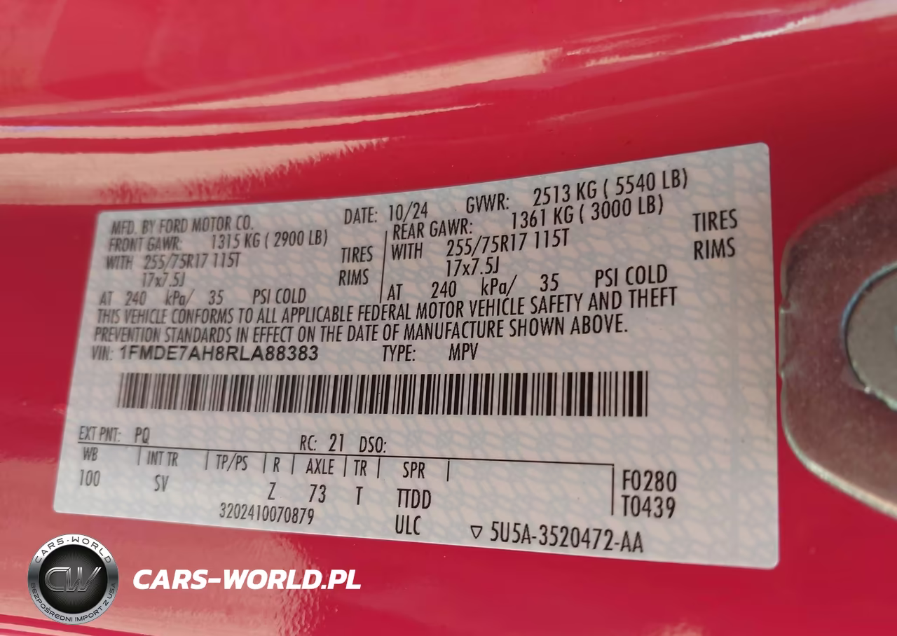 2024 Ford Bronco Big Bend VIN:1FMDE7AH8RLA88383 - 9