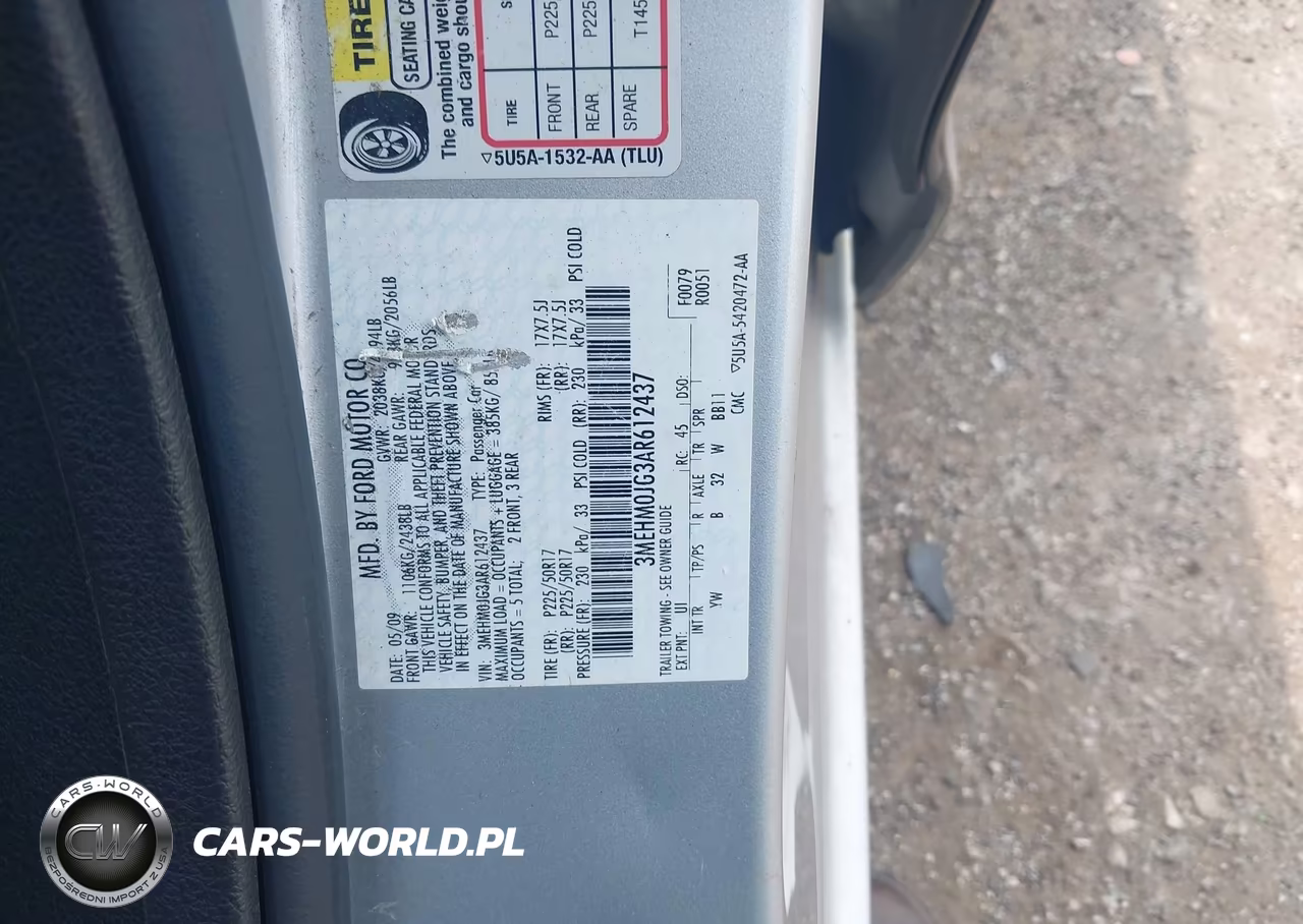 2010 Mercury Milan Premier VIN:3MEHM0JG3AR612437 - 9