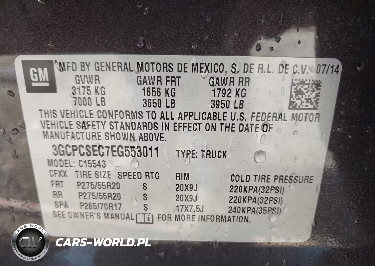 2014 Chevrolet Silverado 1500 Ltz VIN:3GCPCSEC7EG553011 - 9