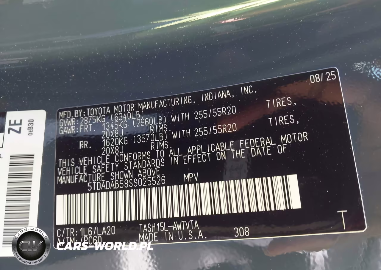 2025 Toyota Grand Highlander Hybrid Limited Max VIN:5TDADAB58SS025526 - 9