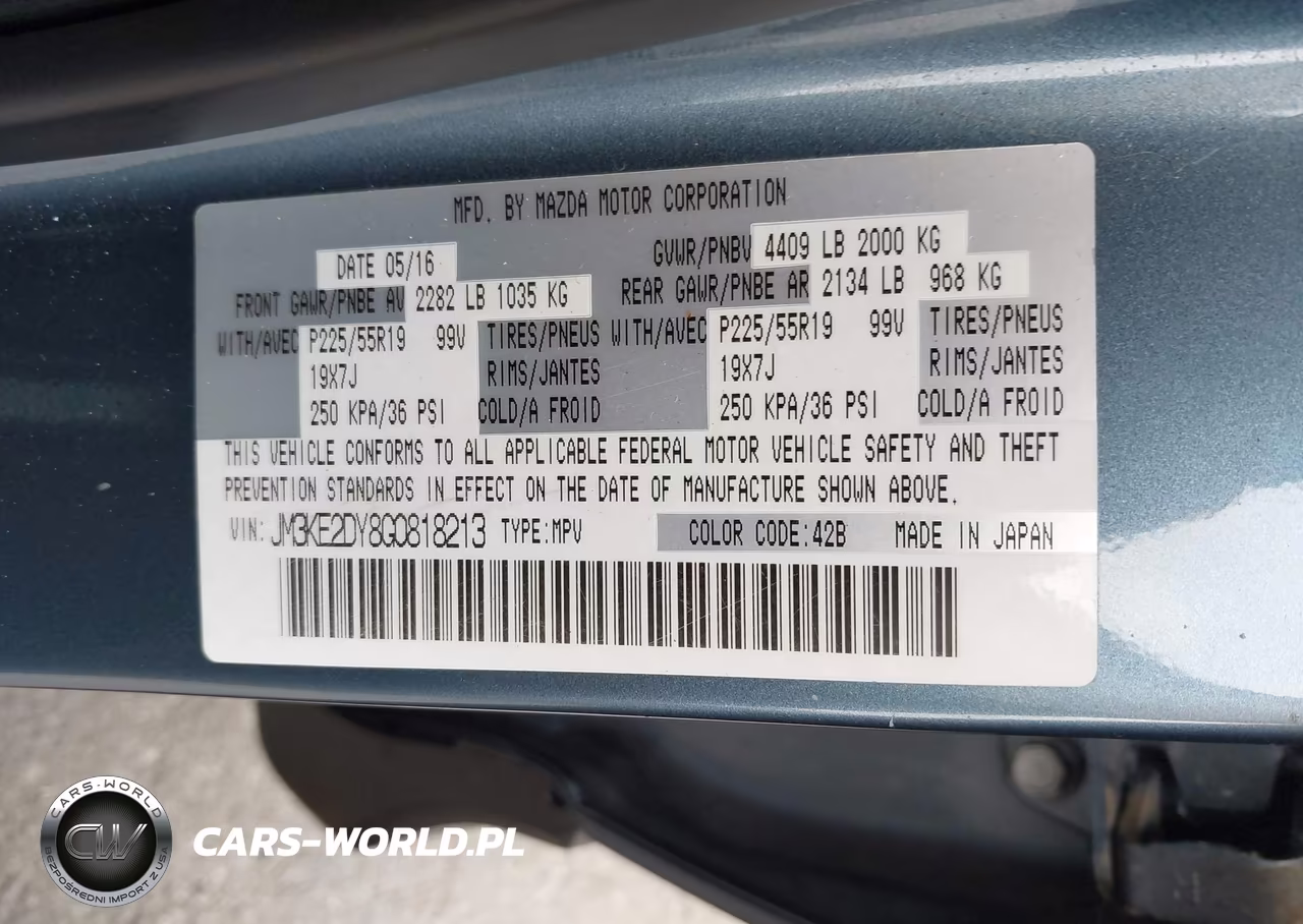 2016 Mazda Cx-5 Grand Touring VIN:JM3KE2DY8G0818213 - 9