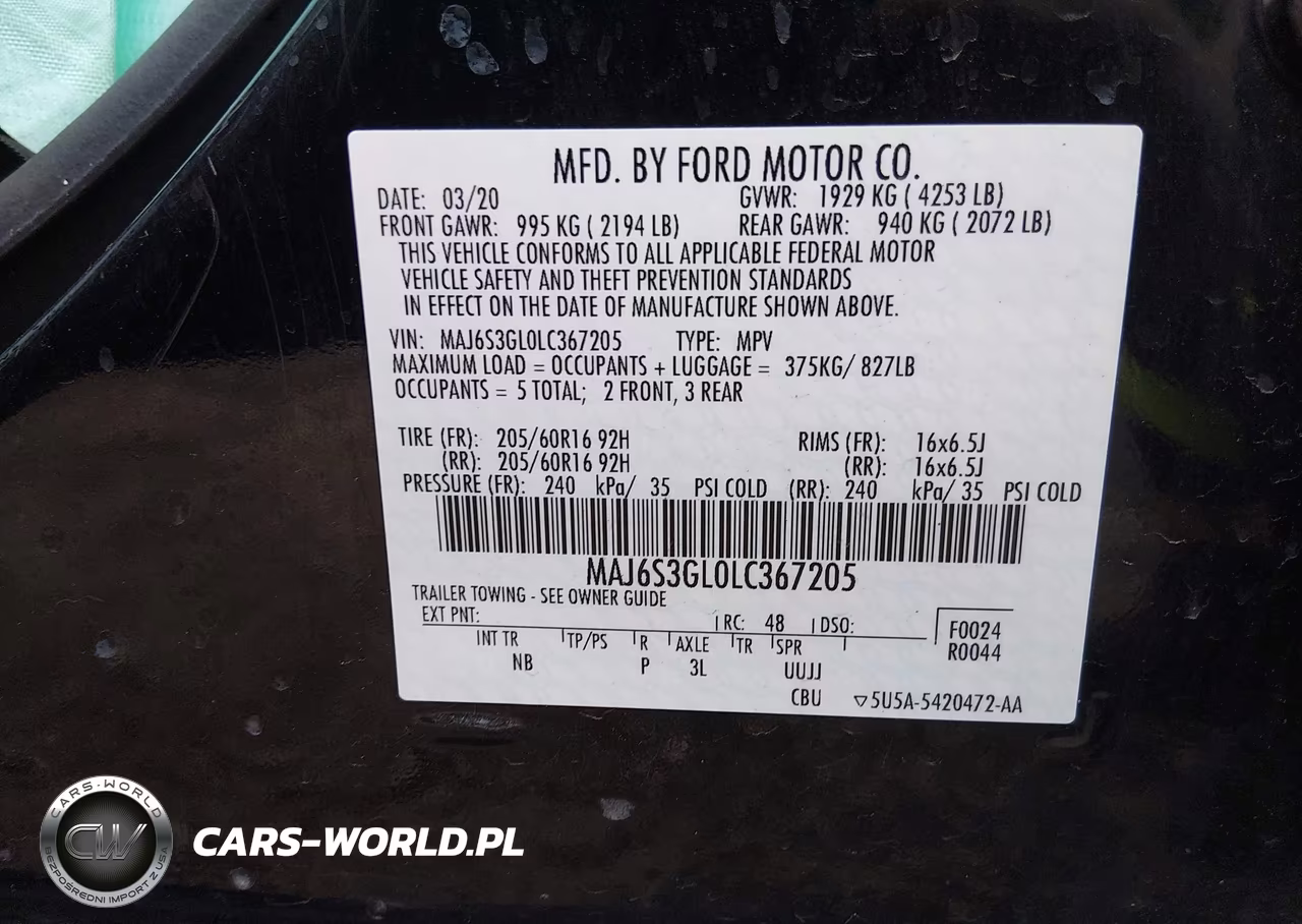2020 Ford Ecosport Se VIN:MAJ6S3GL0LC367205 - 9