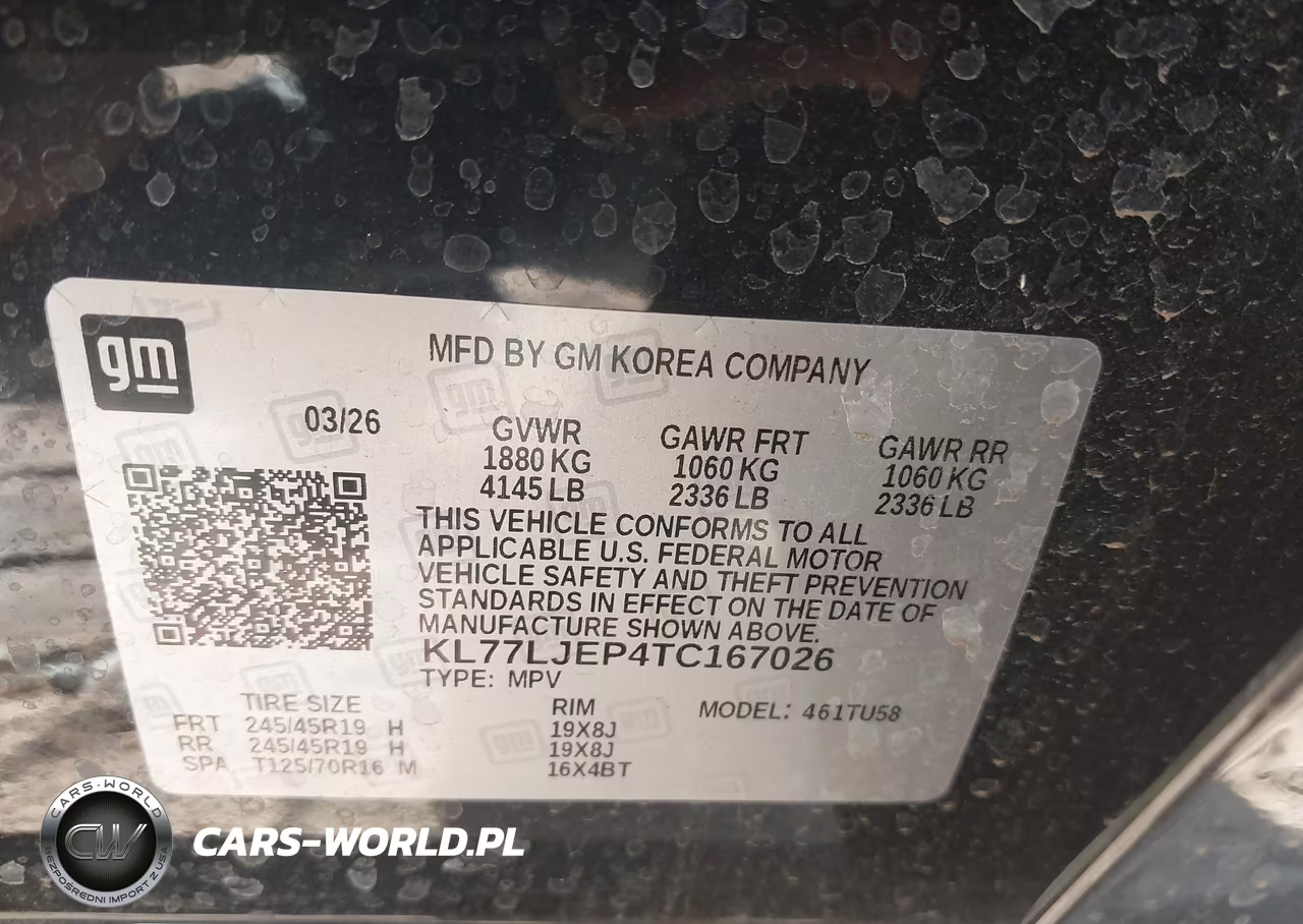 2026 Chevrolet Trax Fwd 2Rs VIN:KL77LJEP4TC167026 - 9