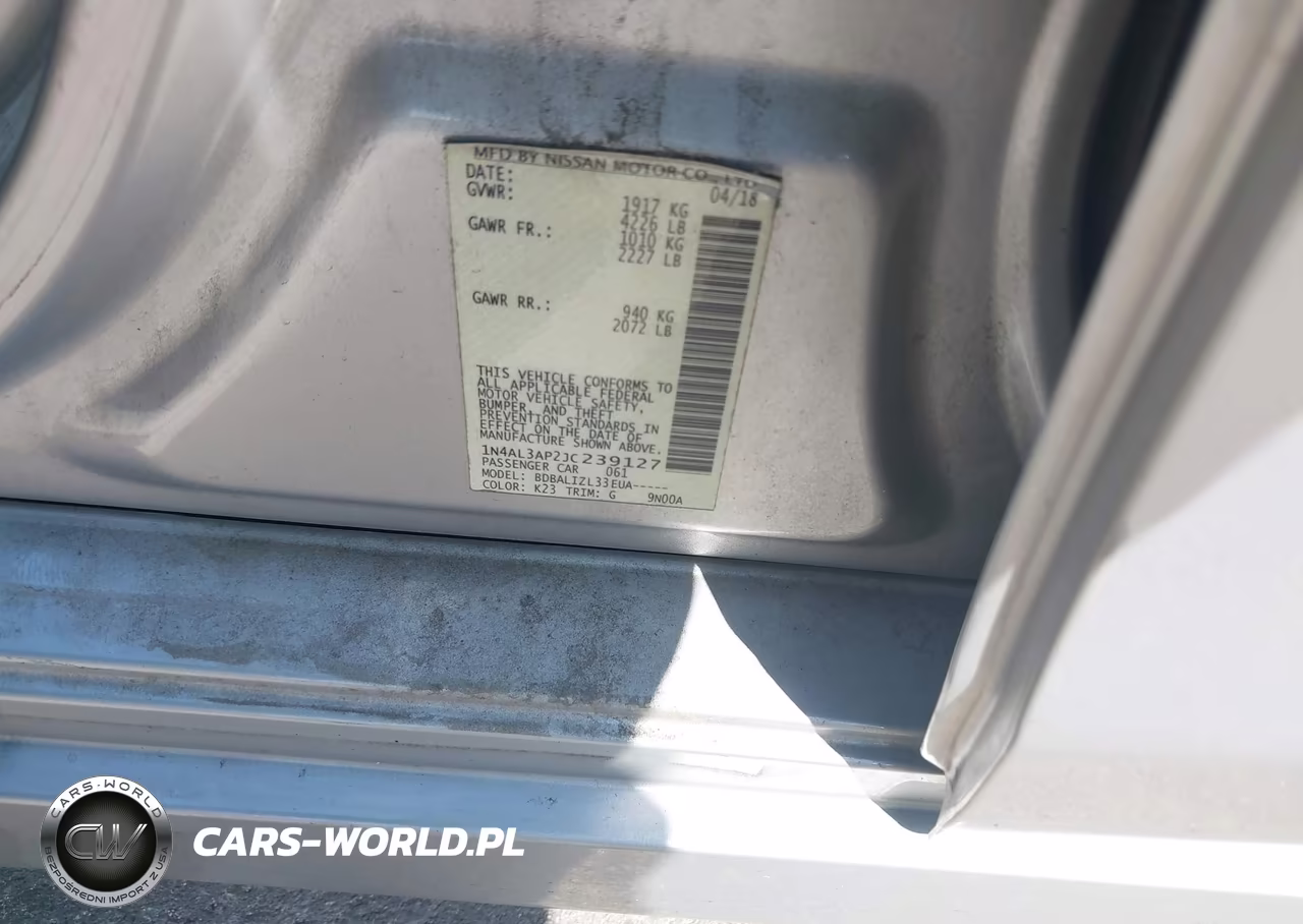 2018 Nissan Altima 2.5 Sv VIN:1N4AL3AP2JC239127 - 9
