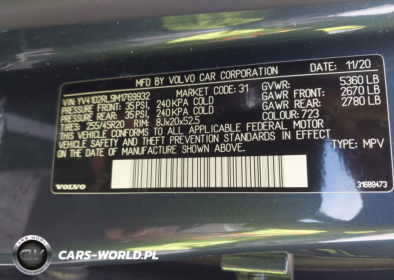 2021 Volvo Xc60 T5 Inscription VIN:YV4102RL9M1769932 - 9