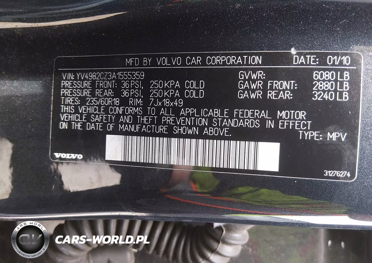 2010 Volvo Xc90 3.2 VIN:YV4982CZ3A1555359 - 9