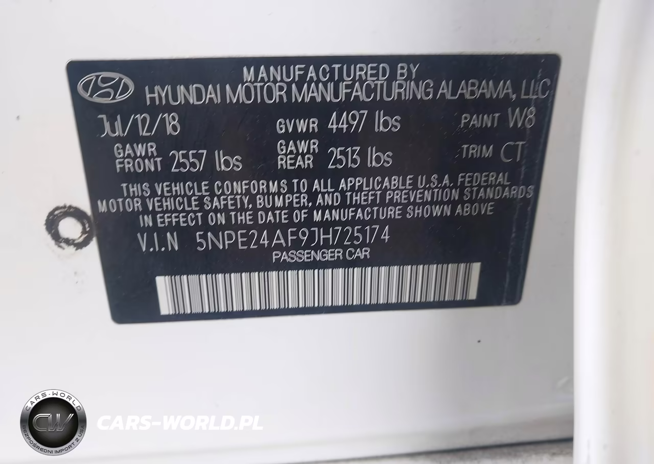 2018 Hyundai Sonata Se VIN:5NPE24AF9JH725174 - 9
