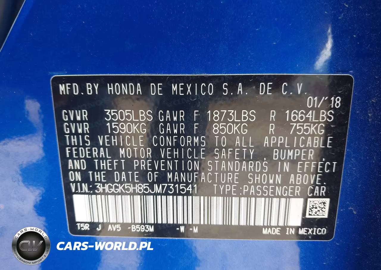 2018 Honda Fit Ex VIN:3HGGK5H85JM731541 - 9