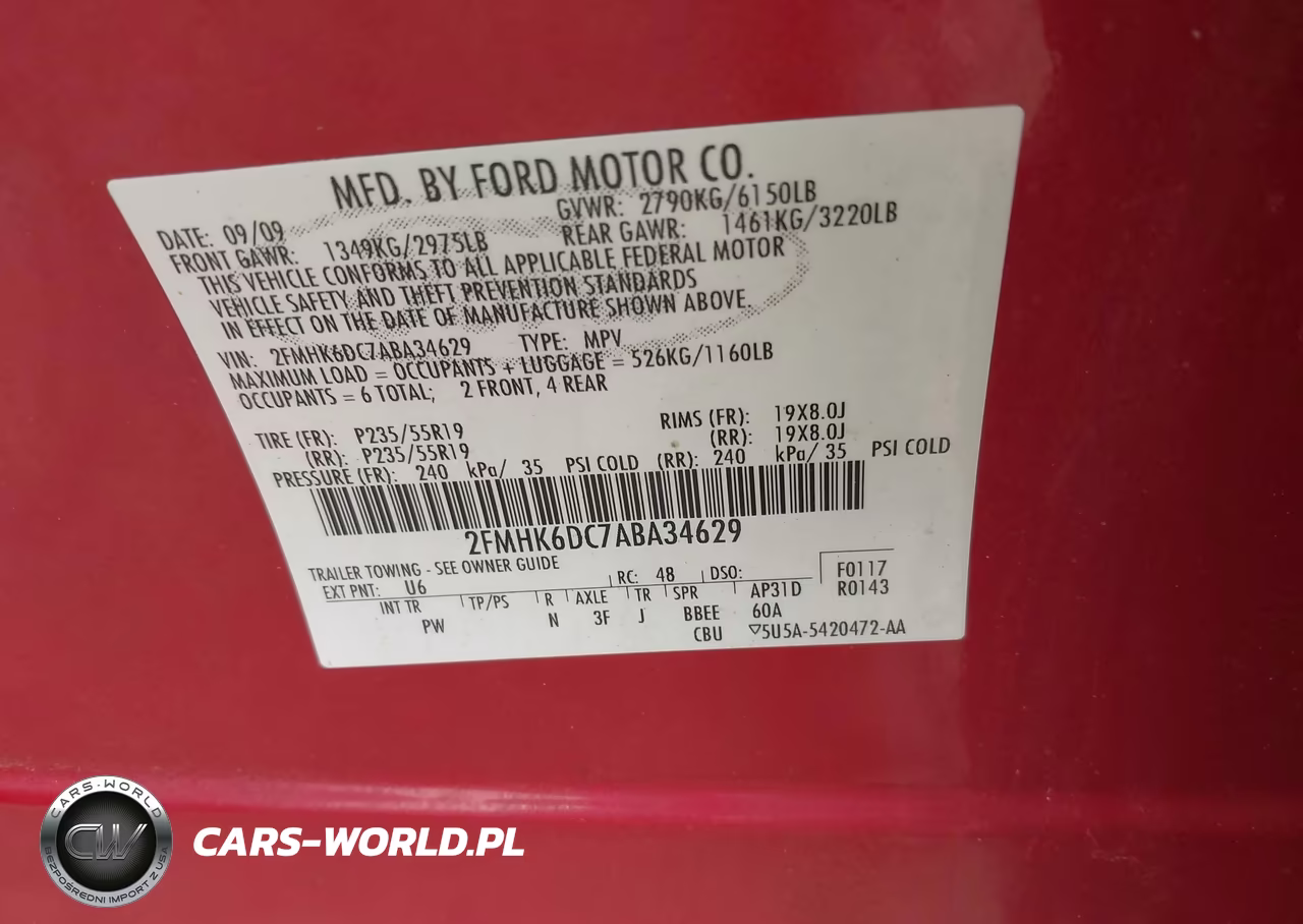 2010 Ford Flex Limited VIN:2FMHK6DC7ABA34629 - 9