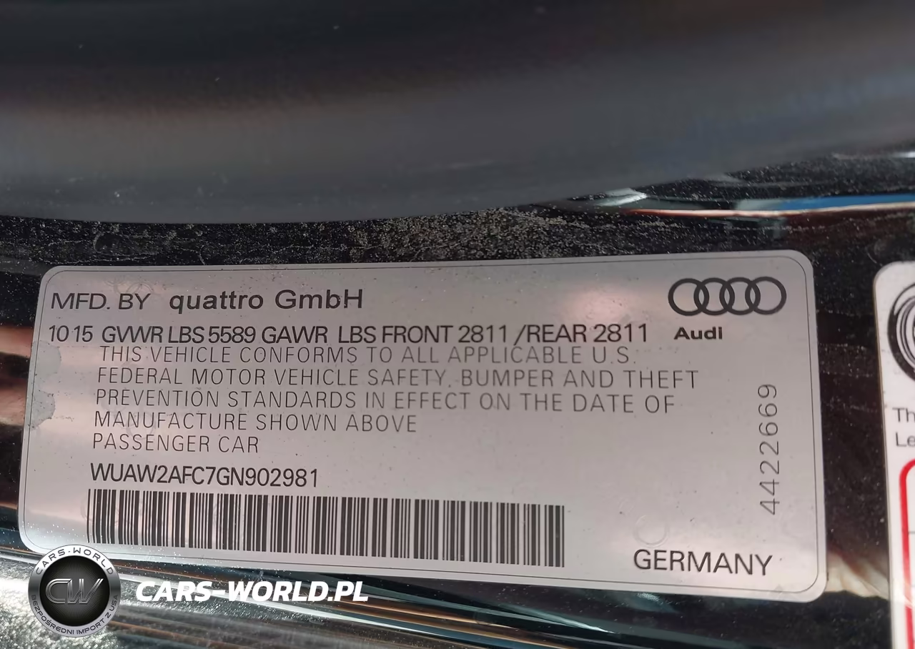 2016 Audi Rs 7 Prestige VIN:WUAW2AFC7GN902981 - 9