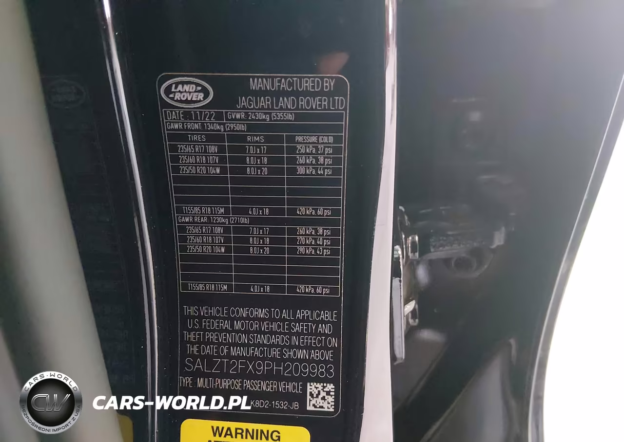 2023 Land Rover Range Rover Evoque R-Dynamic S VIN:SALZT2FX9PH209983 - 9