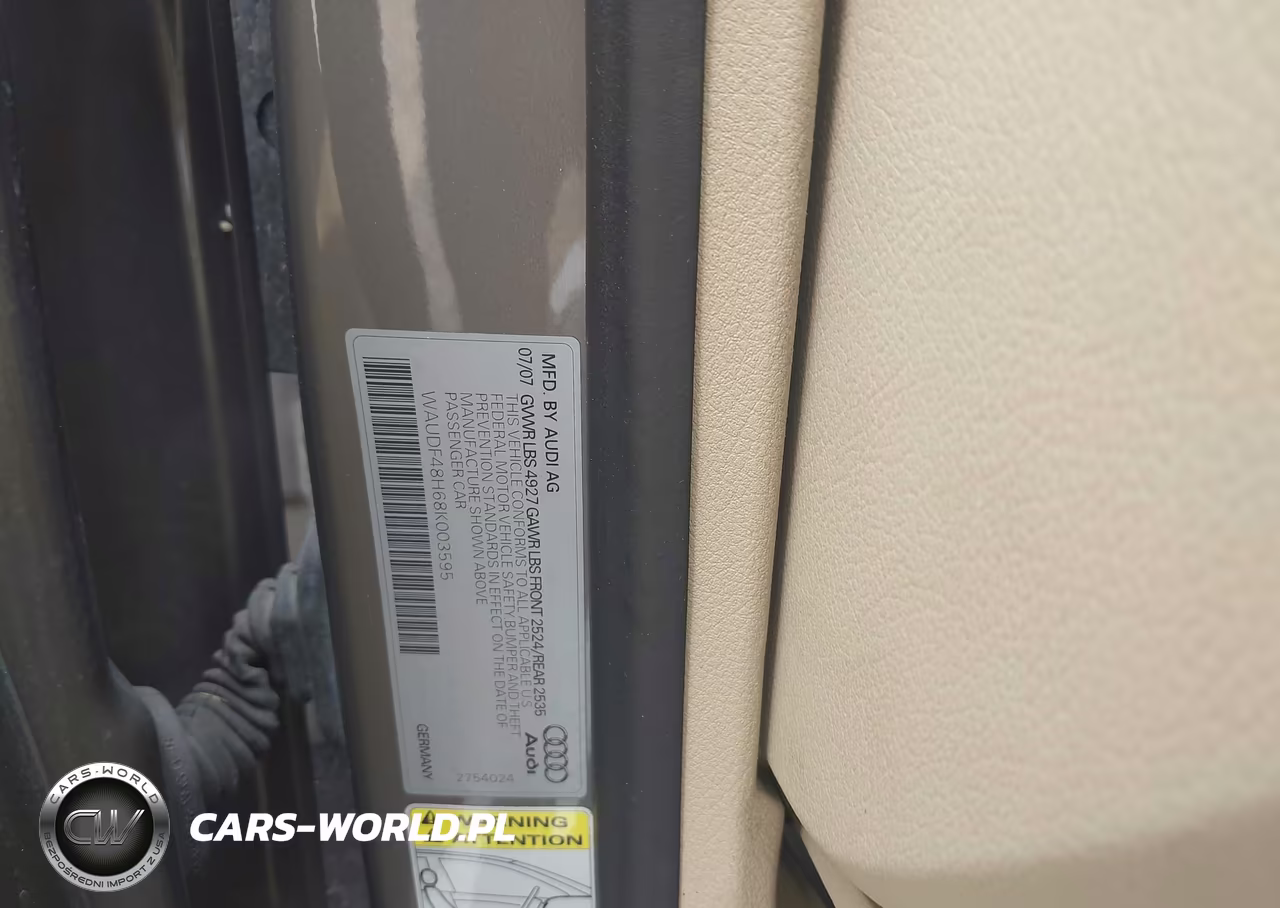 2008 Audi A4 2.0T VIN:WAUDF48H68K003595 - 9
