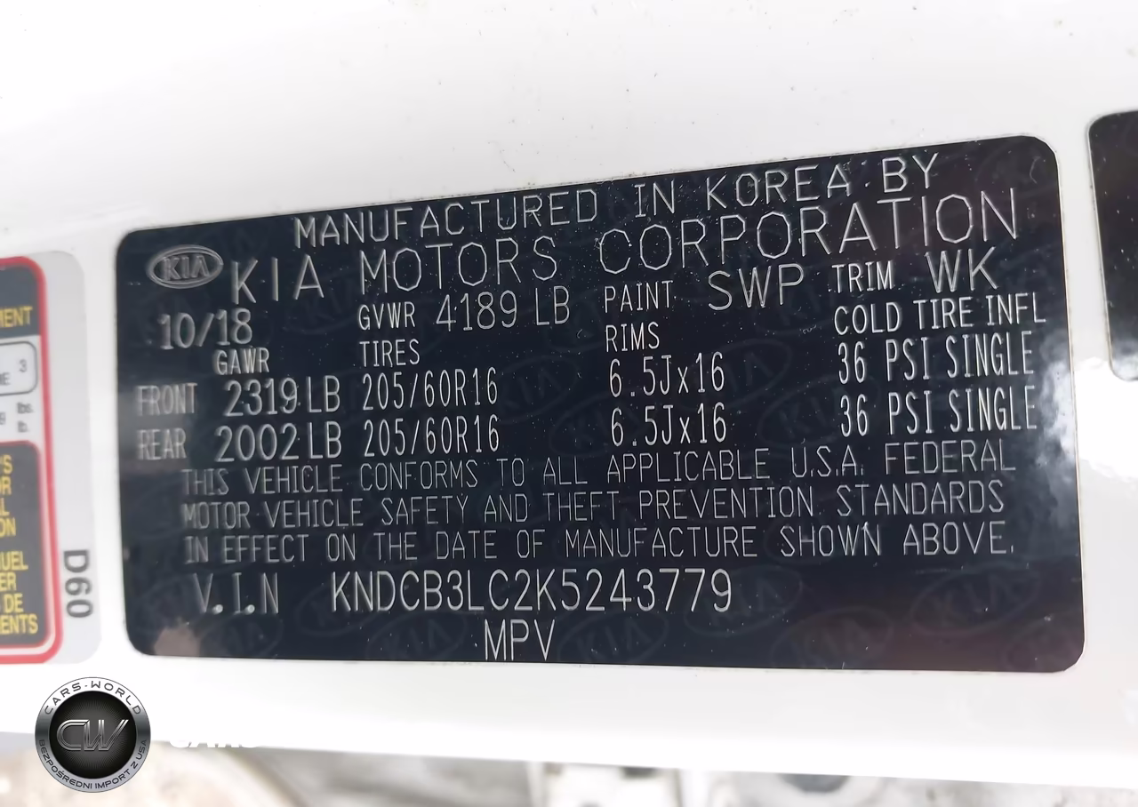 2019 Kia Niro Lx VIN:KNDCB3LC2K5243779 - 9