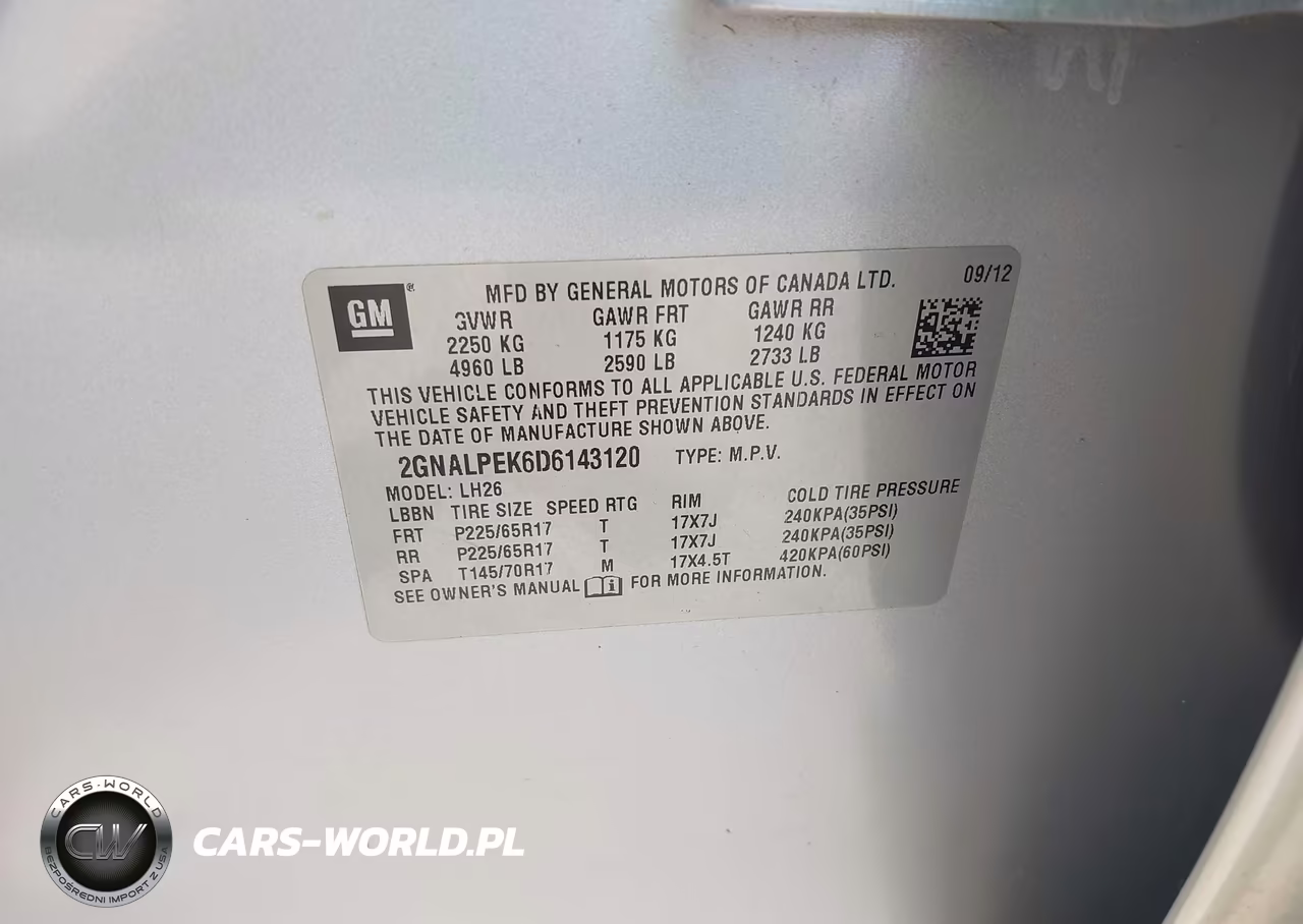 2013 Chevrolet Equinox 2Lt VIN:2GNALPEK6D6143120 - 9