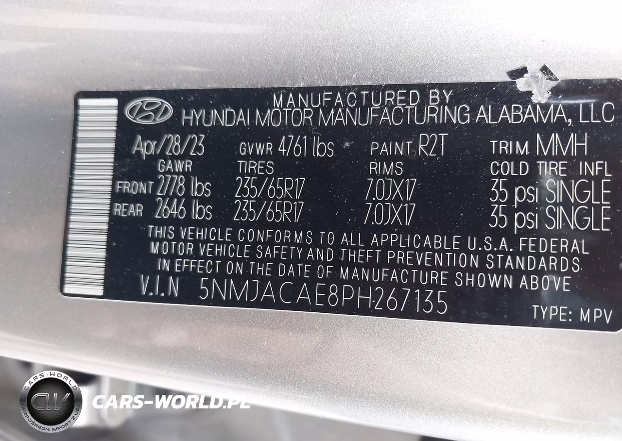 2023 Hyundai Tucson Se VIN:5NMJACAE8PH267135 - 9
