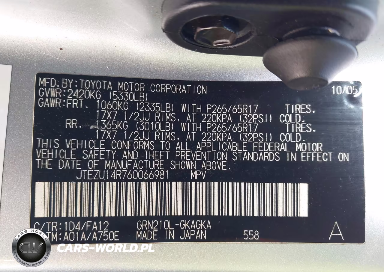 2006 Toyota 4Runner Sr5 V6 VIN:JTEZU14R760066981 - 9
