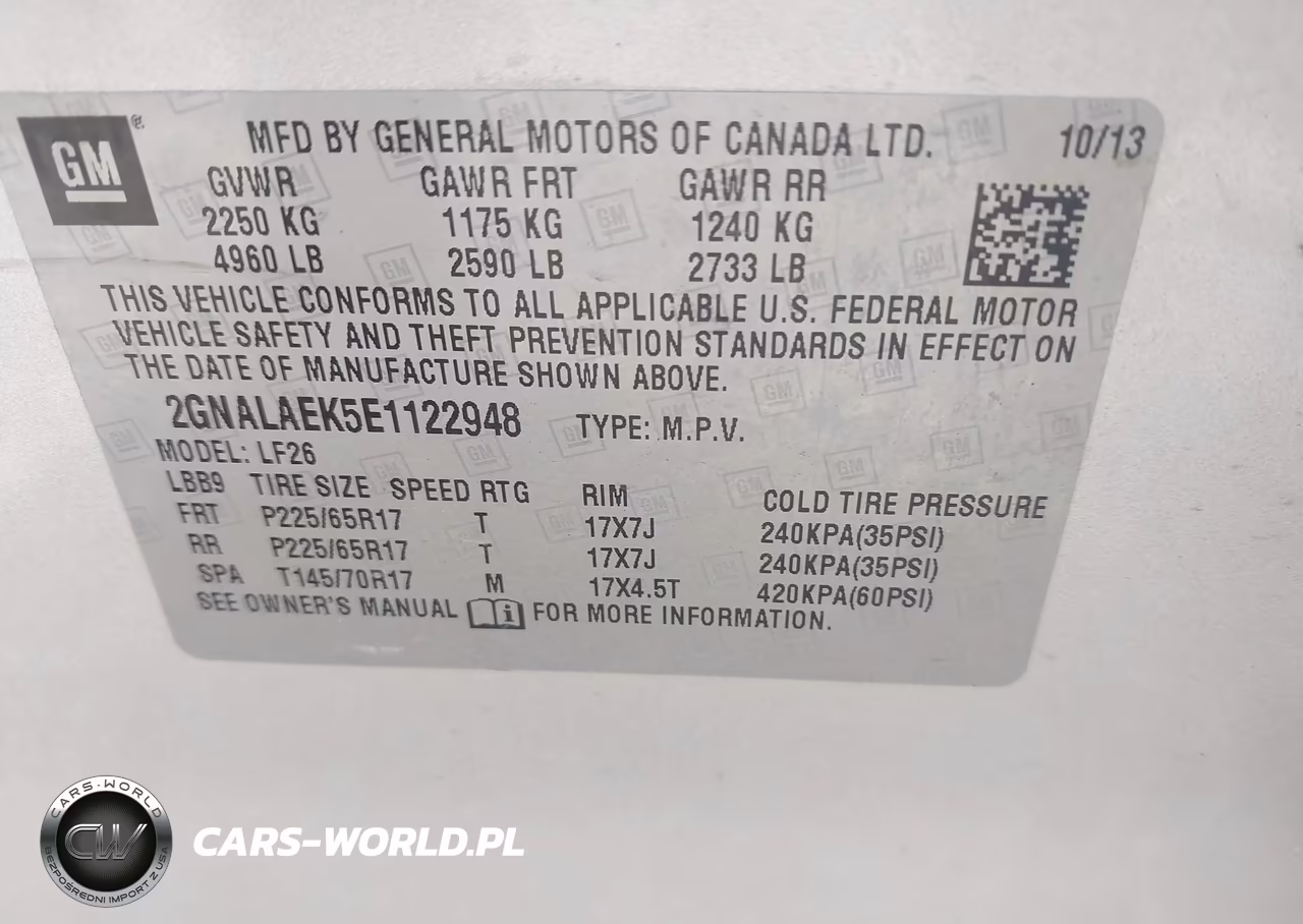 2014 Chevrolet Equinox Ls VIN:2GNALAEK5E1122948 - 9