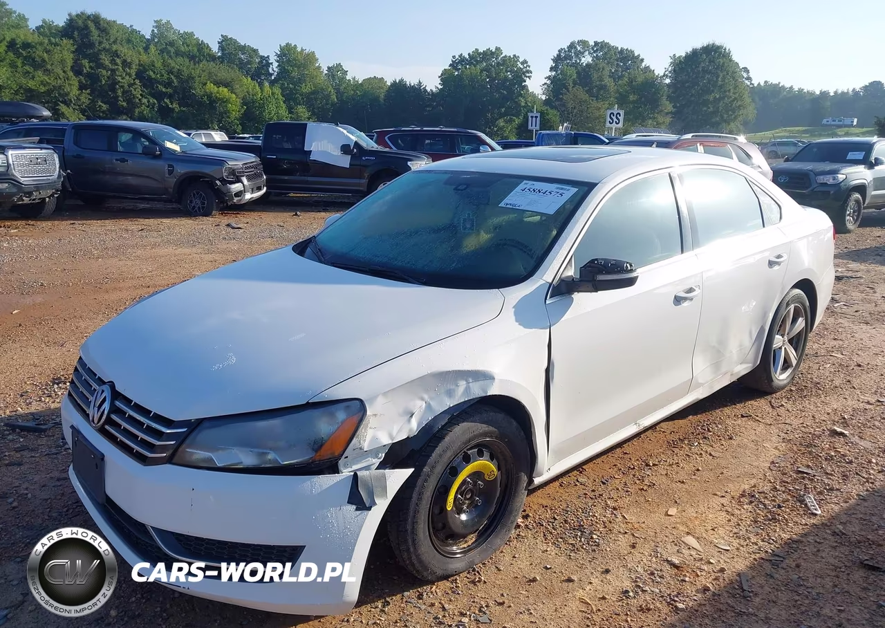 2013 Volkswagen Passat 2.0L Tdi Se VIN:1VWBN7A38DC083321 - 2