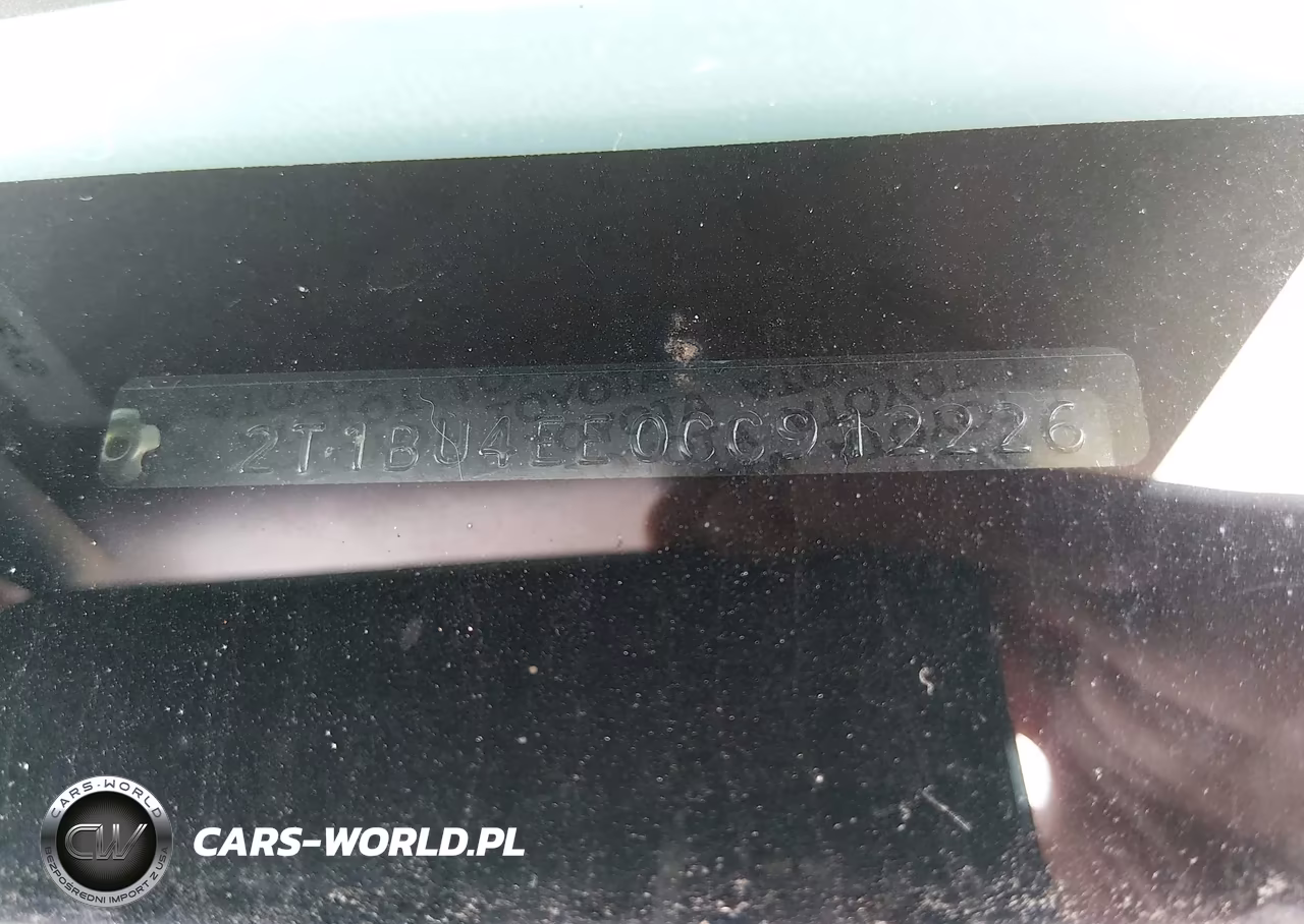 2012 Toyota Corolla S VIN:2T1BU4EE0CC912226 - 9