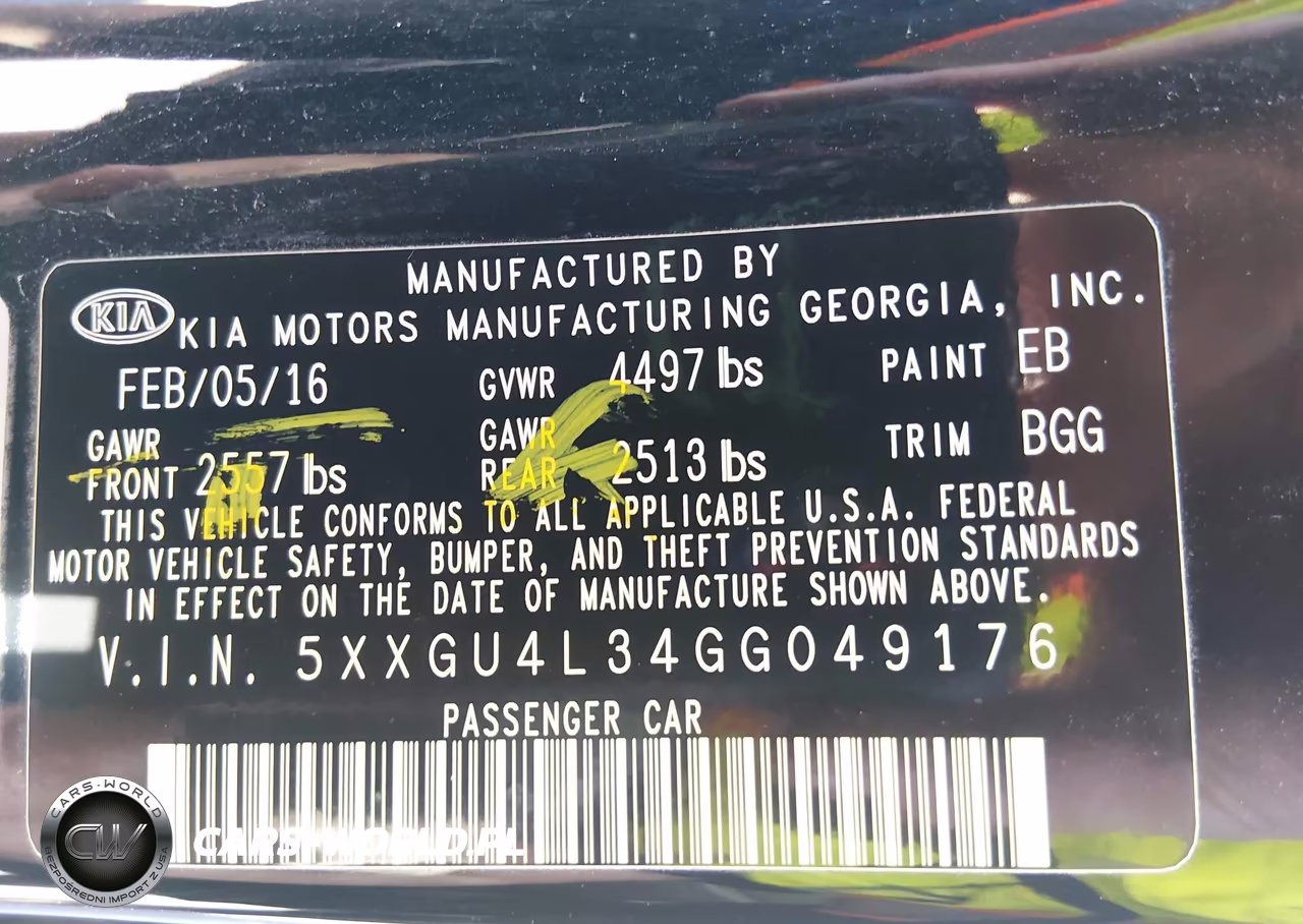 2016 Kia Optima Ex VIN:5XXGU4L34GG049176 - 9