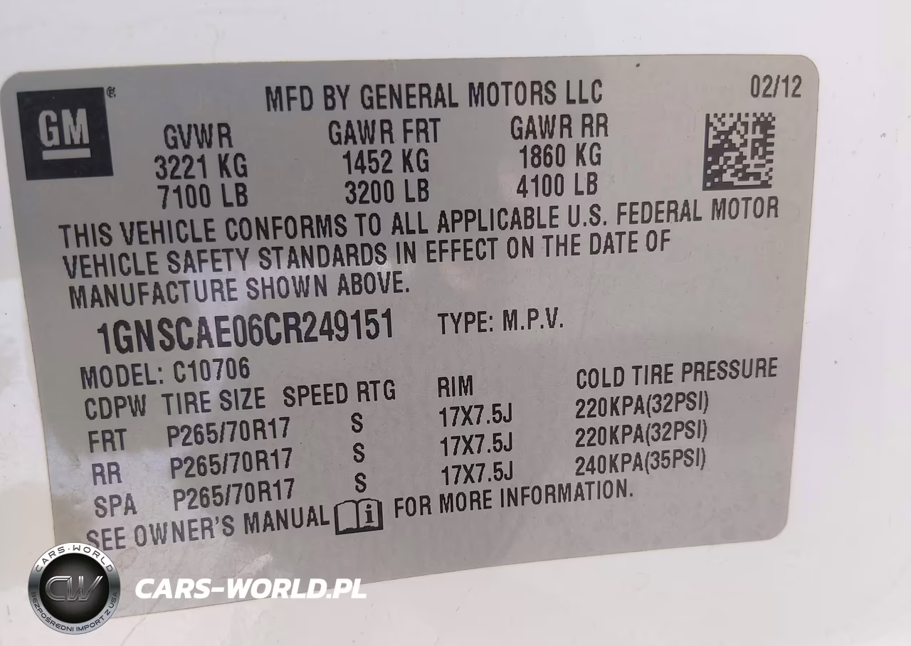 2012 Chevrolet Tahoe Ls VIN:1GNSCAE06CR249151 - 9